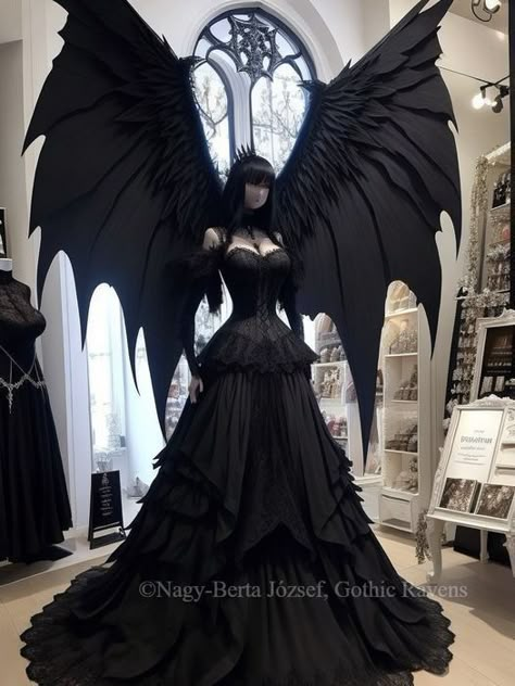 Goth Wedding Dresses, Stile Harry Potter, Vampire Dress, Gothic Wedding Dress, Goth Wedding, Fantasy Dresses, Goth Dress, Fantasy Gowns, Fairytale Dress