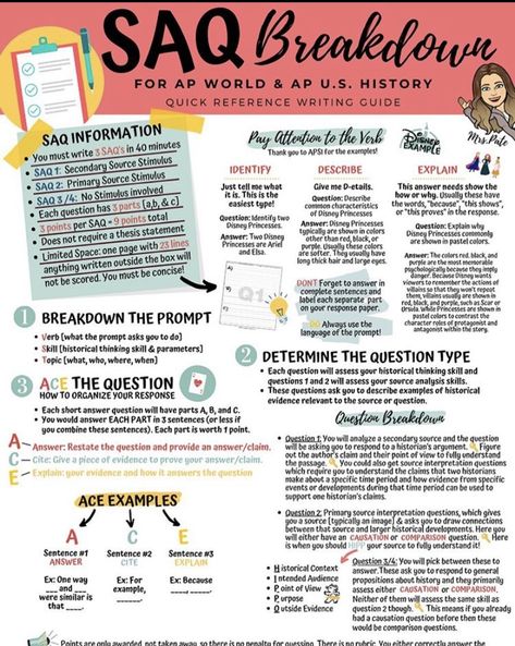 Ap World History Study Tips, Ap Us History Notes, Ap World History Notes, Ap History, Medical Printables, Ap Classes, Ap Euro, Ap Exam, High School World History