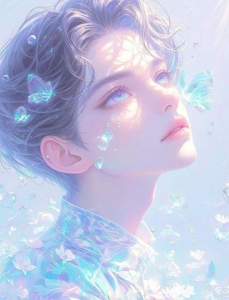 Purple Aesthetic Background, Anime Prince, Fantasy Love, Light Blue Aesthetic, Fantasy Princess, Cool Anime Backgrounds, Boys Over Flowers, Beautiful Fantasy Art, Purple Aesthetic