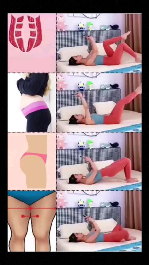 Membakar Lemak Perut, Belly Pooch Workout, Latihan Dada, Bed Workout, Abs Workout Routines, Workout Without Gym, Fit Motivation, Fitness Gym Workout, Beginner Workout