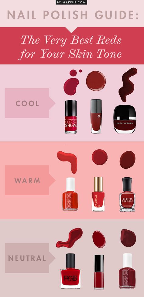 Best Nail Polish Colors, Cotton Candy Nails, Nagellack Trends, Red Polish, Warm Skin Tone, Elegant Nail Designs, Nails Design With Rhinestones, Red Nail Polish, Best Nail Polish