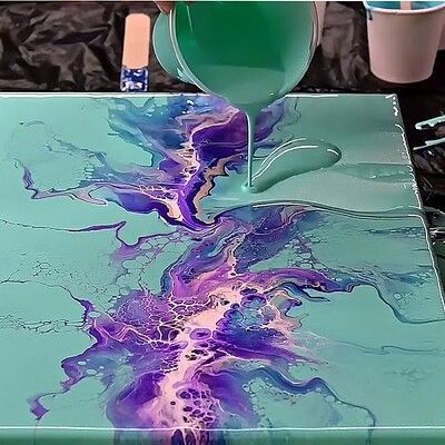 ArtStation - Fiona Art Fiona Art, Artstation Explore, Paint Dipping, Art 101, Easy Flower Painting, Flow Art, Acrylic Painting Diy, Dutch Pour, Pour Art