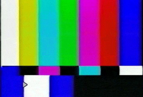 80s Vhs Aesthetic, Vhs Aesthetic Gif, Rainbow God, Spongebob Time Cards, Vhs Aesthetic, Test Pattern, Danger Days, Video Design Youtube, No Signal