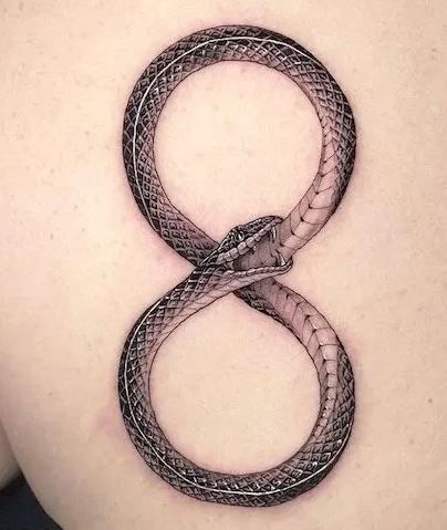 Infinity Snake Tattoo, Basilisk Tattoo, Oroborous Tattoo, Ouroboros Leg Tattoo, Ouroboros Tattoo Ankle, Ouroboros Back Tattoo, Ouroboros Tattoo Thigh, Snake Eating Itself Tattoo, Ouroboros Tattoo Shoulder