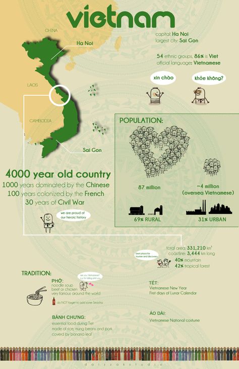 For those of you who are interested in Vietnam and its culture, this infographic should give you some interesting basic information about us, our history, food and people. Learn Vietnamese, Vietnamese Language, Ancient Vietnam, Vietnamese History, Vietnam History, South Vietnam, Language Study, Vietnam Travel, Asia Travel