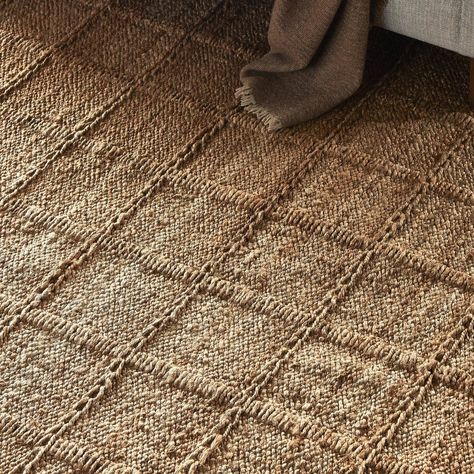 Grid Jute Rug Bleached Grid Jute Four Hands Bookshelf Lighting, Pillow Storage, Jute Area Rug, Natural Jute Rug, Block Printed Pillows, Jute Crafts, Vintage Trays, Wood Wall Mirror, Jute Area Rugs