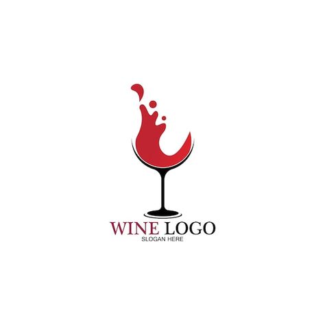 Wine logo design template.vector illustr... | Premium Vector #Freepik #vector #wine-logo #vine-logo #alcohol-logo #vine-glass Wine Bottle Logo Design, Wine Logos Ideas, Wine Club Logo, Wine Logo Ideas, Vine Logo Design, Wine Logo Design Ideas, Alcohol Logo Design, Wine Shop Logo, Glass Logo Design