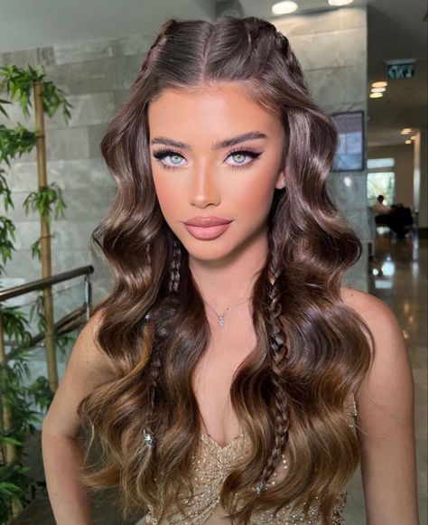 Pageant Hair, Long Hair Wedding Styles, Prom Hairstyles For Long Hair, Hair Stylist Life, Wedding Hair And Makeup, Aesthetic Hair, Bride Hairstyles, Bridesmaid Hair, Prom Hair