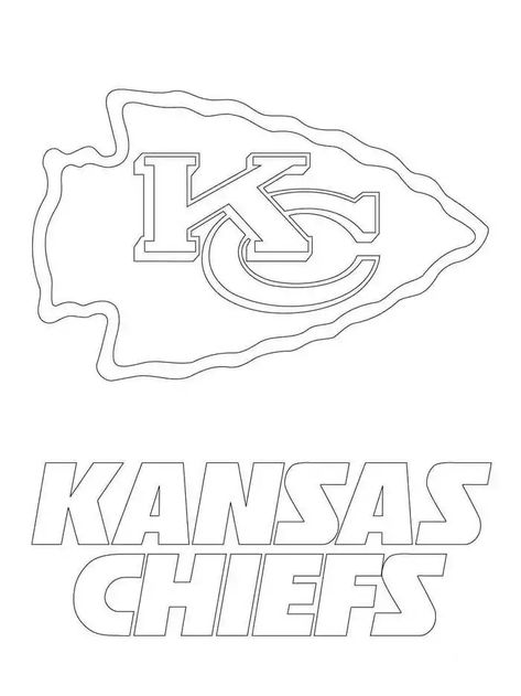 Kansas City Chief Coloring Page Chiefs Coloring Pages, Football Dinner, Kansas City Chiefs Craft, Chiefs Crafts, Football Coloring, Kansas Day, Nfl Helmets, Football Coloring Pages, Kansas Chiefs