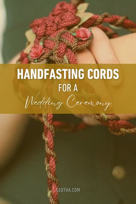 Learn what you need to know about handfasting cords for a wedding ceremony and what it symbolizes. Tying the knot gets more special between two people celebrating their love! Ancient Wedding, Handfasting Ceremony, People Celebrating, Handfasting Cords, Madison Wedding, Wedding Rituals, Tying The Knot, The Union, Two People