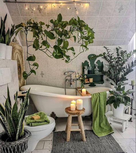 (46) . on Twitter: "https://t.co/7VOx0BPLBZ" / Twitter Bathroom With Plants, Jungle Bathroom, Earthy Home, Boho Bathroom Decor, Home Improvement Loans, Aesthetic Bathroom, Budget Home Decorating, Bathroom Plants, Boho Bathroom