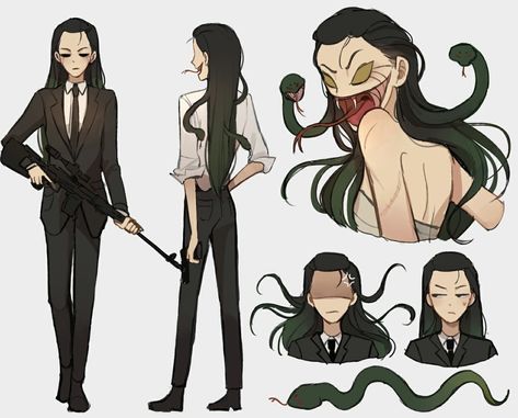 Male Gorgon Art, Snake Hair Oc, Gorgon Oc Male, Male Gorgon Character Design, Snake Person Character Design, Medusa Character Design, Male Gorgon, Male Medusa, Medusa Oc