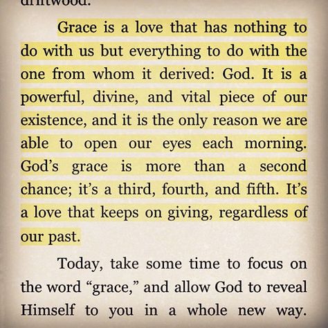 God's AMAZING GRACE!!! It is also HIS power to intervene for us, protect us, heal us, restore, bless, etc. HIS power is unlimited, and unfailing. Thigh Workouts, Soli Deo Gloria, Life Lesson, Gods Grace, Lesson Quotes, Spiritual Inspiration, Verse Quotes, Faith Quotes, The Words