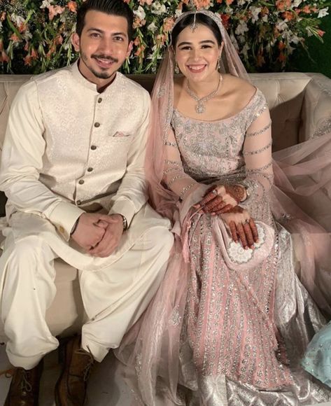 Engagement Photos Pakistani, Nikkah Couple, Bridal Vibes, Baat Pakki, Brides Makeup, Affan Waheed, Asian Wedding Dress Pakistani, Nikah Outfit, Wedding Outfits For Groom