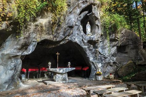 lady of lourdes grotto Lourdes Grotto, Lady Of Lourdes, Pool House, Pool