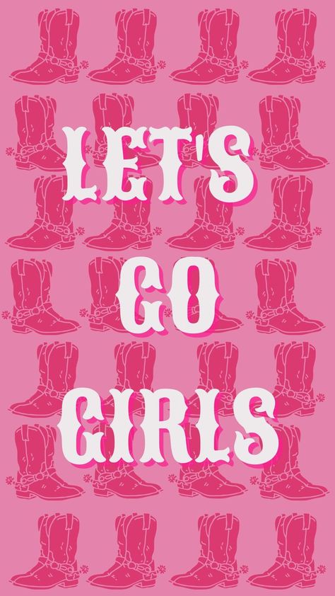 Let's Go Girls, Cowgirl Boots, Trendy Western Aesthetic, iPhone Wallpapers, Cute, Black, Pink, Grey, White Cowgirl Aesthetic Wallpaper Iphone, Pink Boots Wallpaper, Hot Pink Country Aesthetic, Hot Pink Western Aesthetic, Cosmic Cowgirl Wallpaper, Pink Western Prints, Western Preppy Wallpaper, Western Pink Aesthetic, Pink Cowboy Hat Wallpaper