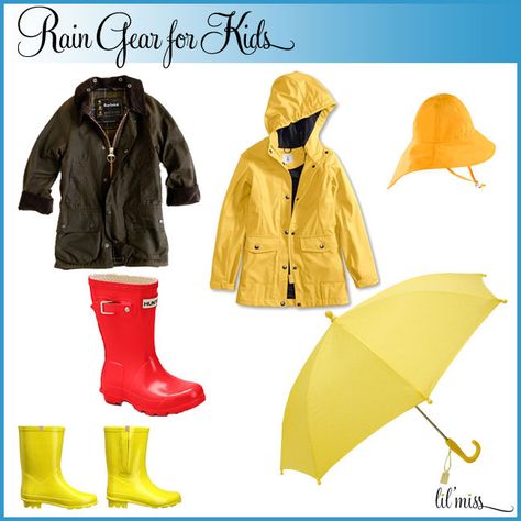 Little Rain Gear Rainy Season Clothes, Rainy Season Fashion, Kids Rain Gear, Clothes Images, Stretch Clothes, Rain Season, Women Template, Toddler Rain Boots, Rainy Day Fashion