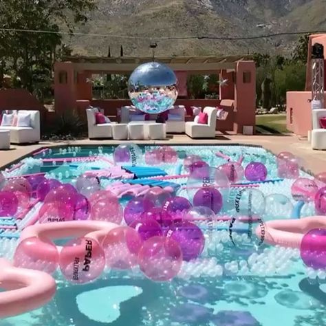 Who's ready to party? @prettylittlething #PLTxPAPER #Coachella Runway Party Ideas, Teenage Pool Party, Pool Party Ideas For Adults, Pool Party Ideas, Party Ideas For Adults, Desert Party, Pool Party Games, Sleepover Birthday Parties, Birthday Goals