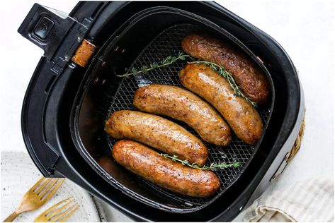 Sausages In Air Fryer, How To Cook Boudin, Air Fryer Italian Sausage, Baked Italian Sausage, Boudin Sausage, Italian Sausages, Italian Sausage Recipes, Italian Herbs, Air Fryer Oven Recipes