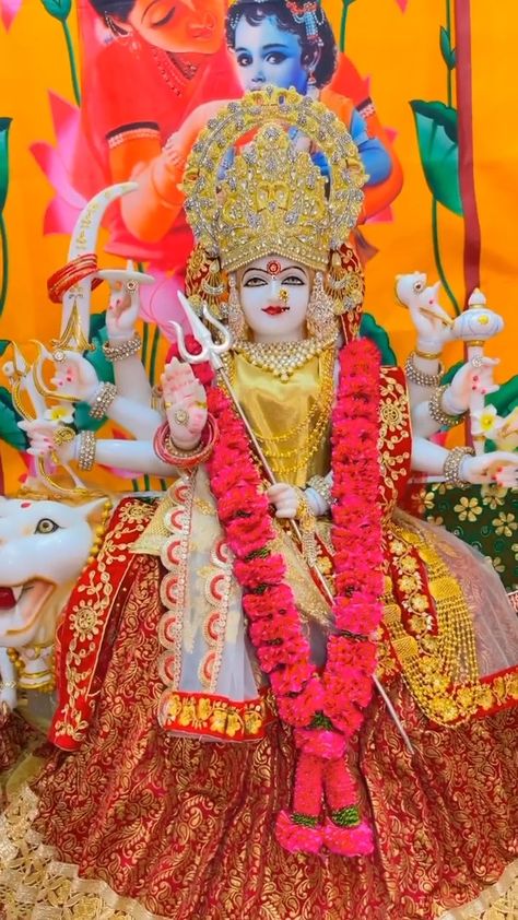 Jai Mata Di Wallpapers Full Hd, Devi Durga Full Hd 4k, Durga Maiya, Durgamma Photos, Dialogue Images, माता रानी, Shree Ram Photos, Hindu Goddesses, Mata Ji