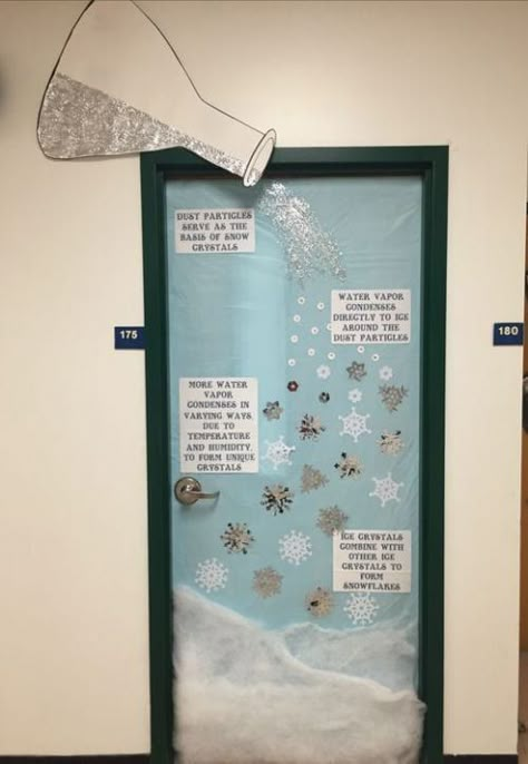 45 Amazing Ideas for Winter and Holiday Classroom Doors Science Door Decorations, Holiday Classroom Doors, Winter Classroom Door, Science Bulletin Boards, Door Decorations Classroom Christmas, Middle School Science Classroom, Science Room, Science Classroom Decorations, Christmas Classroom Door