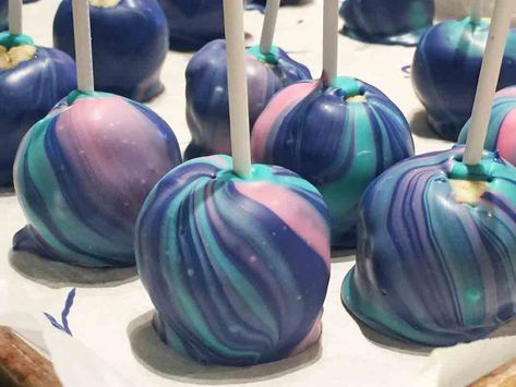 Marbled Cake Pops Marbled Cake Pops, Marbled Cake, Galaxy Rainbow, Foam Blocks, Marble Cake, Rainbow Cake, Candy Melts, Left Over, Cake Pop