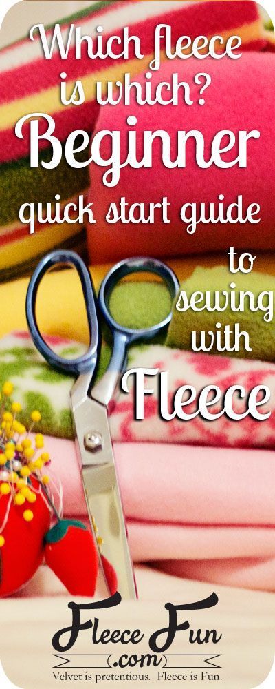 Fleece Projects, Quick Start Guide, Sewing Fleece, Beginner Sewing Projects Easy, Sewing Skills, Sewing Projects For Beginners, Love Sewing, Sewing For Beginners, Sewing Patterns Free