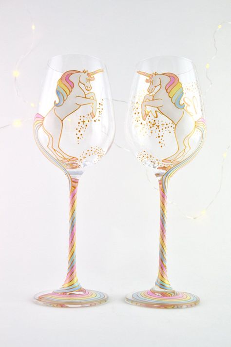 10 Unicorn Products To Bring Rainbow Magic To Your Pad #refinery29 https://www.refinery29.com/en-us/2017/05/154217/unicorn-trend-home-decor-products# Party Decorations Diy, Unicorn Glass, House Party Decorations, Unicorn Life, Real Unicorn, Unicorns And Mermaids, Rainbow Magic, White Unicorn, Unicorn Lover