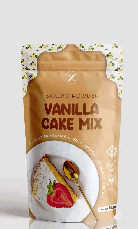 Food packaging design ideas Cake Mix Packaging Design, Cake Mix Packaging, Food Pouch Design, Pouch Design Packaging, Health Food Packaging, Snack Packaging, Packaging Label Design, Pouch Design, Innovative Packaging