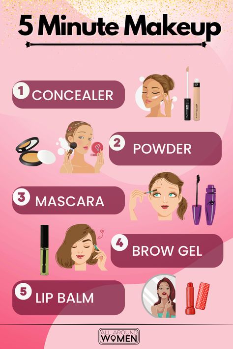 5 Minute Makeup, makeup tips Oval Face Makeup, Scrapbook Aesthetic, Makeup Routines, 5 Minute Makeup, Makeup Nails Designs, Simple Makeup Tips, Face Makeup Tips, Elf Makeup, Makeup Hacks