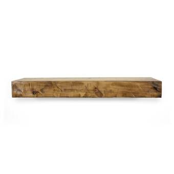 Pollums Natural Resources LLC Beam Fireplace Mantel Shelf & Reviews | Wayfair Farmhouse Fireplace Mantels, Transitional Fireplace, Fireplace Shelf, Oak Mantel, Rustic Fireplace Mantels, Fireplace Mantel Surrounds, Fireplace Mantel Shelf, Mantel Surround, Wood Mantle