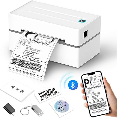 |Features/Details/Specifications| Anycash Bluetooth Thermal Shipping Label Printer, Wireless 4x6 Shipping Label Sticker Printer for Small Business and Office, Compatible with Android & ios Windows, Used for Amazon, Shopify, Etsy USPS #LabelPrinter #Printers #AnycashBluetoothThermalShippingLabelPrinter #Anycash #StickerPrinter  #WirelessShippingLabelStickerPrinter #ShippingLabelStickerPrinter Printer For Small Business, Print Labels, Shipping Label Printer, Label Maker Machine, Label Printing, Wireless Printer, Barcode Labels, Sticker Printer, Thermal Label Printer