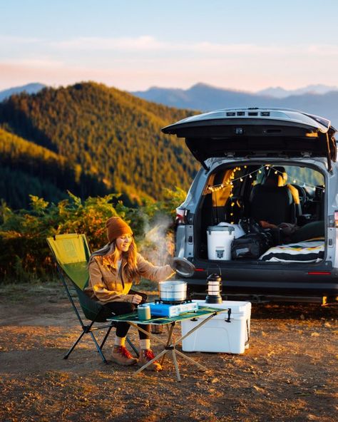 Crosstrek Camping, Banff Hiking, Renee Roaming, Car Camping Essentials, Travel Library, Sleeping In Your Car, Camping Essentials List, Beginner Hiking, Etiquette Rules