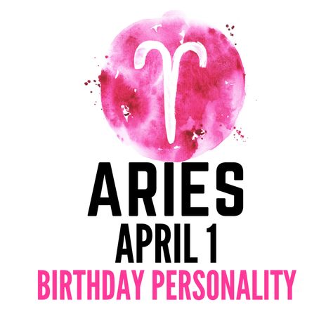 April 1 Zodiac Sign is: Aries ♈ Those born on April 1st fall under the zodiac sign of Aries. They are independent and tough but also sensitive and aloof. Aries is the energetic trailblazer of the zodiac. Headstrong and competitive, they charge ahead of the fray in pursuit of glory and thrills. 2nd Decanate - Aries/Leo ♈? Animal Symbol: Ram Element: Fire ? Mode: Cardinal Ruling planet: Mars ♂️ Body Part: Head Birthstone: Diamond ? Motto: "I am" Lucky Numbers: 9 & 6 Lucky Days: Tuesday, Saturday April 7th Zodiac, April 15 Zodiac, April Zodiac Sign, April Aries, Birthday Personality, Aries Personality, Birthday Horoscope, Aries Birthday, Aries Zodiac Facts