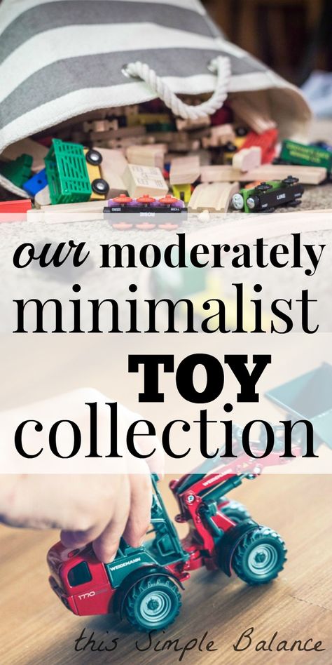 Simplicity Parenting Toys, Minimalist Toy Organization, Minimalist Toy Collection, Minimal Toy Room, Minimalist Toy List, Minimalist Toy Room, Minimal Christmas Decorations, Toy Minimalism, Minimal Playroom