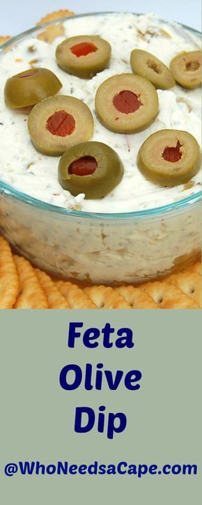 Feta Olive Dip, Olive Dip Recipe, Olive Dip, My Favorite Food, Feta Dip, Snack Dip, Cold Appetizers, Yummy Dips, Party Food Appetizers