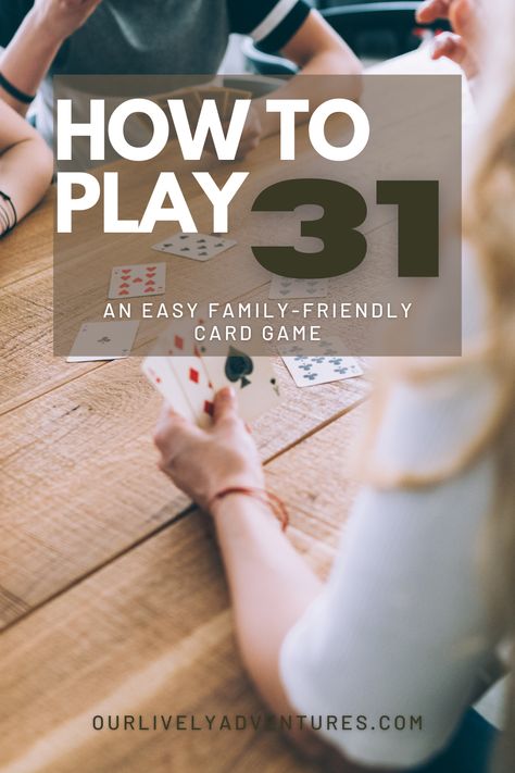 31 Card Game, 21 Card Game, Adult Game Night Party, Activity For Family, Fun Games For Adults, Game Night Parties, Party Card Games, Family Card Games, Fun Card Games