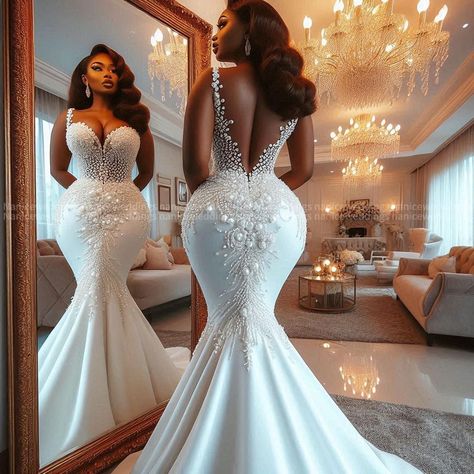 Nanice Weddings | Wedding dresses in Accra | 🥰Swipe, Save and Place your orders (+233243622172) ! Wishing you a fantastic May ahead 🩷🥳💜 💙Orders take 2-4 months to get tailored… | Instagram Wedding Pedicure, Long White Wedding Dress, 2 In 1 Wedding Dress, Satin Mermaid Wedding Dress, Glam Wedding Dress, Plain Wedding Dress, Civil Wedding Dresses, Classy Wedding Dress, White Wedding Gowns