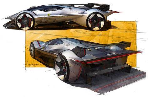 Futuristic Cars Concept, Car Ferrari, Design Tape, Automobile Engineering, Industrial Design Sketch, Car Design Sketch, Concept Car Design, Car Sketch, Car Brand