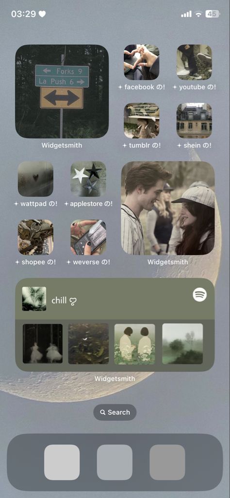 Twilight Phone Theme, Twilight Phone Case, Twilight Homescreen, Theme Homescreen, Ios Aesthetic, Iphone Homescreen, Lock Screens, Phone Theme, Iphone Wallpaper App