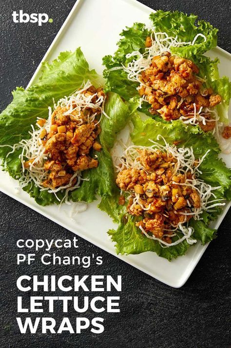 Mushroom Lettuce Wraps, Pf Changs Chicken Lettuce Wraps, Salat Wraps, Pf Chang, Chicken Lettuce Wraps Recipe, Tacos Mexicanos, Chicken And Mushroom, Lettuce Wrap Recipes, Seasoned Chicken