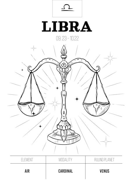 Libra. zodiac simbol. astrology sign, ve... | Premium Vector #Freepik #vector #astrology #constellation #occult #sun-moon Libra Drawing, About Libra Zodiac, Libra Illustration, Libra Symbol, Zodiac Circle, Virgo Star, Libra Art, Libra Zodiac Sign, Pisces And Scorpio