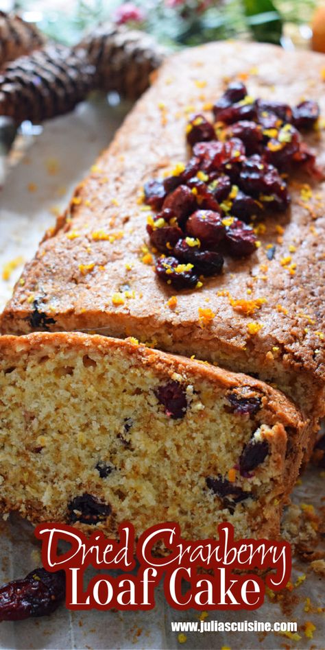 Dried Cranberry Loaf Cake Dried Cranberry Quick Bread, Cranberry And Orange Loaf Cake, Cranberry Loaf Cake Recipes, Dried Cranberry Orange Bread, Raisin Loaf Cake, Cranberry Bread With Dried Cranberries, Dried Fruit Bread Recipes, Craisins Recipes Dried Cranberries, Dry Cranberry Recipes