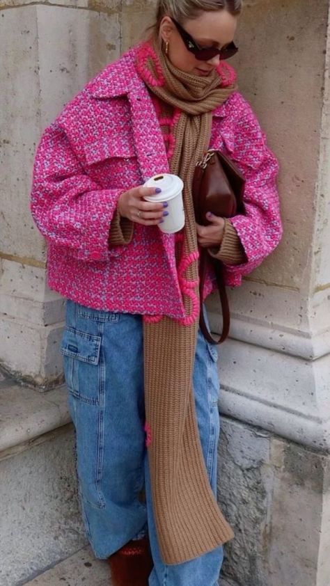 Winter Style 2023/2024, Colorful Winter Outfits 2023, Eclectic Style Fashion Boho Chic, Cold Spring Outfits 2024, Funky Chic Outfits, London Street Style 2024, Street Style Winter 2023-2024, Denmark Outfits Copenhagen Street Style, Street Style 2024 Spring