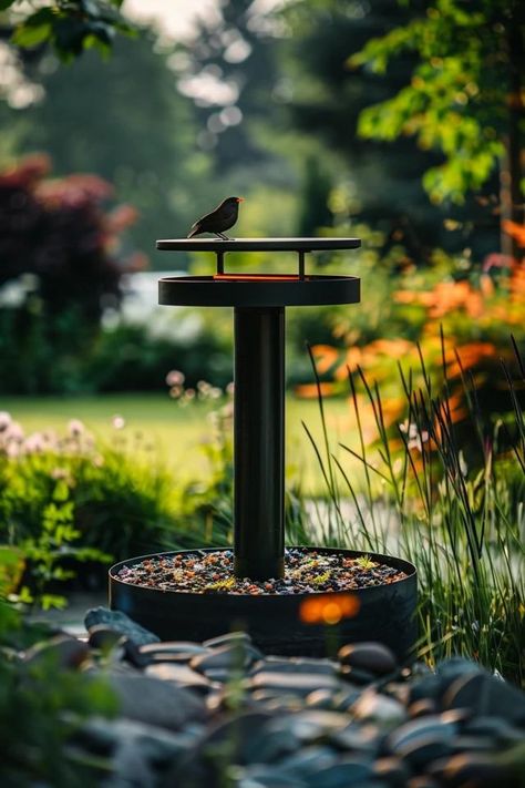 Bird Feeder Landscape Ideas for Your Backyard Bird Feeder Station Ideas, Modern Bird Feeders, Bird Feeder Station, High Energy Foods, Wild Bird Feeders, Landscaping Inspiration, Backyard Balcony, Different Birds, Pollinator Garden