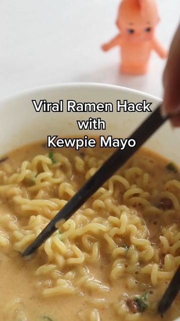 Ramen Noodle Recipes Kewpie, Kewpie Mayo Ramen, Ramen Hacks, Kewpie Mayo, Ramen Noodle Recipes, Noodle Recipes, Ramen Noodles, Have You Ever, Ramen