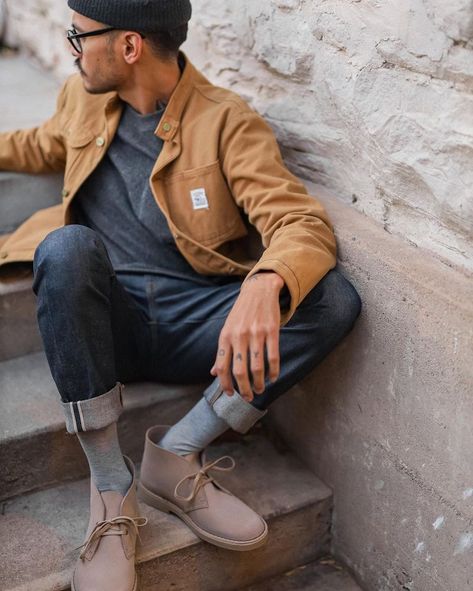 Mens Desert Boots Outfit, Men Chukka Boots Outfit, Clarks Desert Boot Outfit Men, Clarks Desert Boot Outfit, Desert Boots Men Outfit, Chukka Boot Outfit, Desert Boot Outfit, Desert Boots Outfit, Clarks Outfit