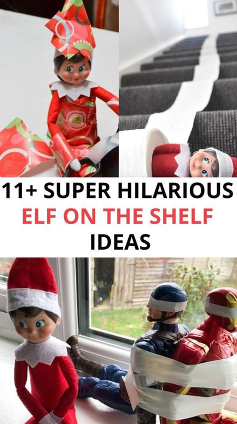 11+ Funny Elf On The Shelf Ideas For The Holiday Season Best Elf On Shelf Ideas Funny, Rizz Elf On The Shelf, Elf On The Shelf Saint Nick, East Funny Elf On The Shelf, Elf On The Shelf Ideas Potato, Creepy Elf On The Shelf Ideas, Elf On The Shelf Robe Ideas, Elf Toothpaste Ideas, Elf On The Shelf Dads Toenails