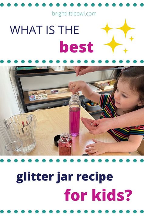 glitter jar recipe, mindfulness, calm down, Montessori, peace, toddler, preschoolers, activity Montessori Science Activities, Peace Activities, Peace Corner, Sensorial Activities, Calming Jar, Yoga Corner, Worried Kids, Diy Montessori, Montessori Art