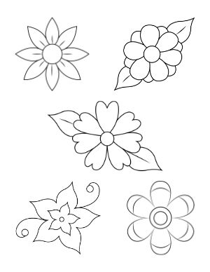 Free Printable Nature Coloring Pages Free Printable Beading Patterns, Flower Traceable Free Printable, Flower Embroidery Printable Pattern, Floral Embroidery Templates Free Printable, Flower Stencils Printables Free, Floral Coloring Pages Simple, May Flowers Coloring Pages, Outline Images Of Flowers, Floral Coloring Pages